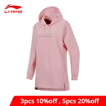 

Li-Ning Women Sports Life PO Knit Hoodie Sweaters The Trend Fitness Comfort LiNing li ning Sports Sweater AWDN008 WWW962