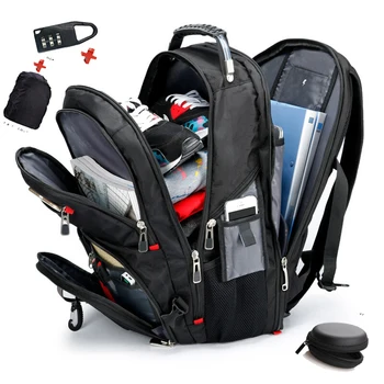 

Brand Swiss Laptop 15.6" Backpack External USB Charge Swiss Computer Backpacks Anti-theft Backpack Waterproof Bags for Men Women