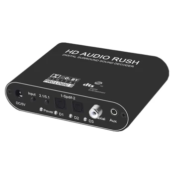 

Dts Decoder Digital Optical Coaxial o Converter 5.1 Channel AC-3 o Decoder(EU Plug)