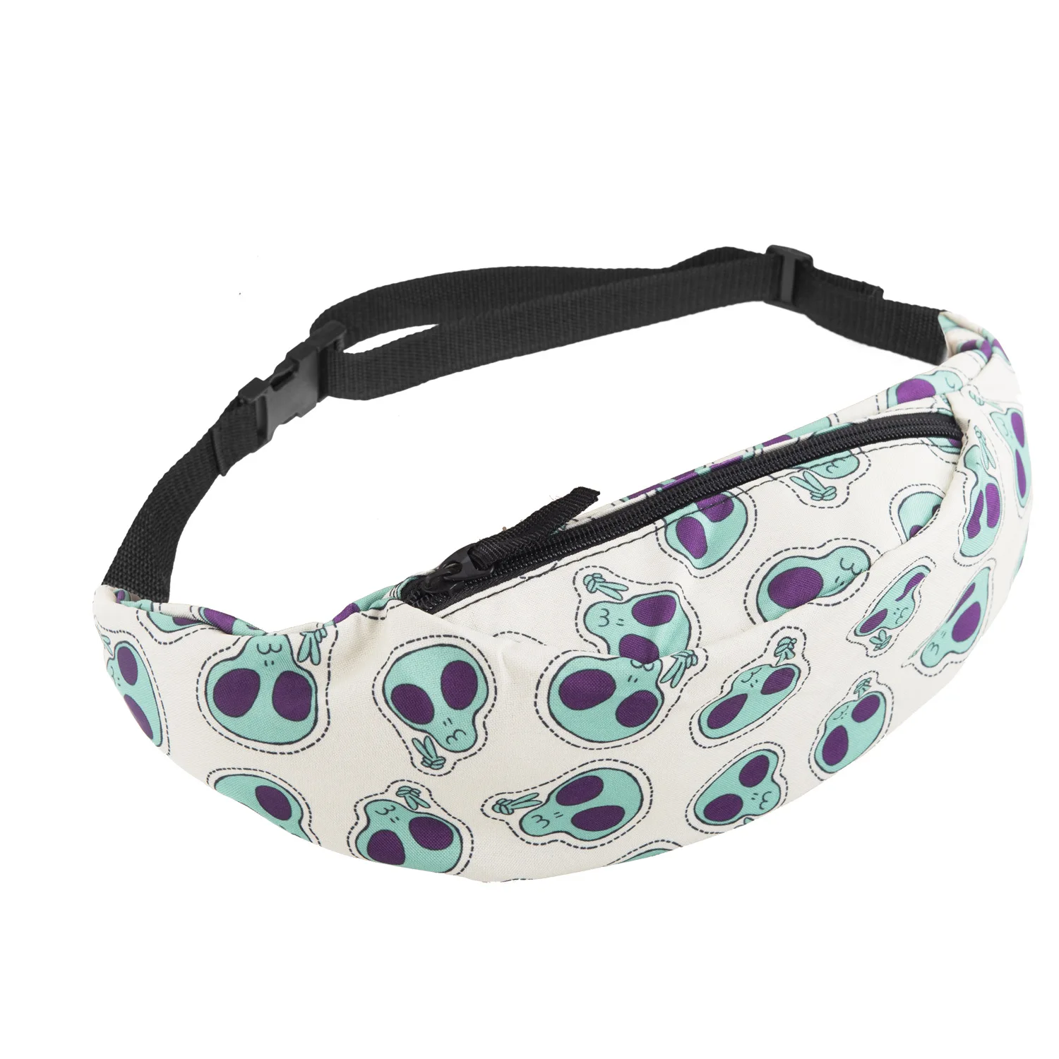 

Digital Printing Aliens Scissors Hand Wallet Chest Bag Shoulder Bag Cross Border Hot Selling