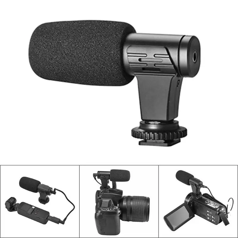3,5 мм микрофон с горячим башмаком для DJI Osmo карманный портативный микрофон для интервью камера монтируется HD микрофон для Osmo карманные аксессуары