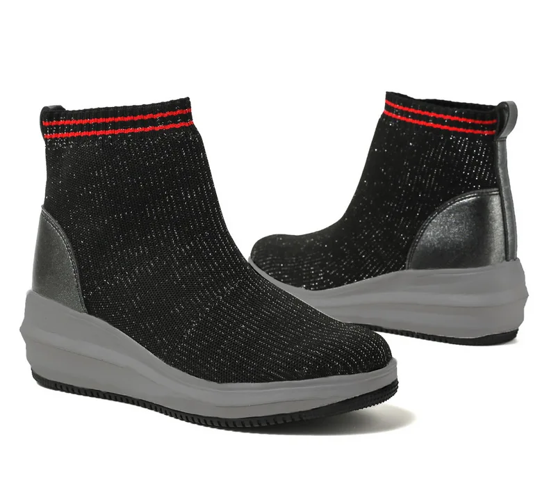 RUIFF/Женская обувь; непромокаемая обувь из искусственного плюша с высоким берцем; прогулочная обувь; спортивная обувь для женщин; дышащие кроссовки