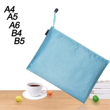 

1 pcs Colorful Single Layer canvas Cloth Zipper Paper File Folder Book Pencil Pen Case Bag File Document Bags supplies