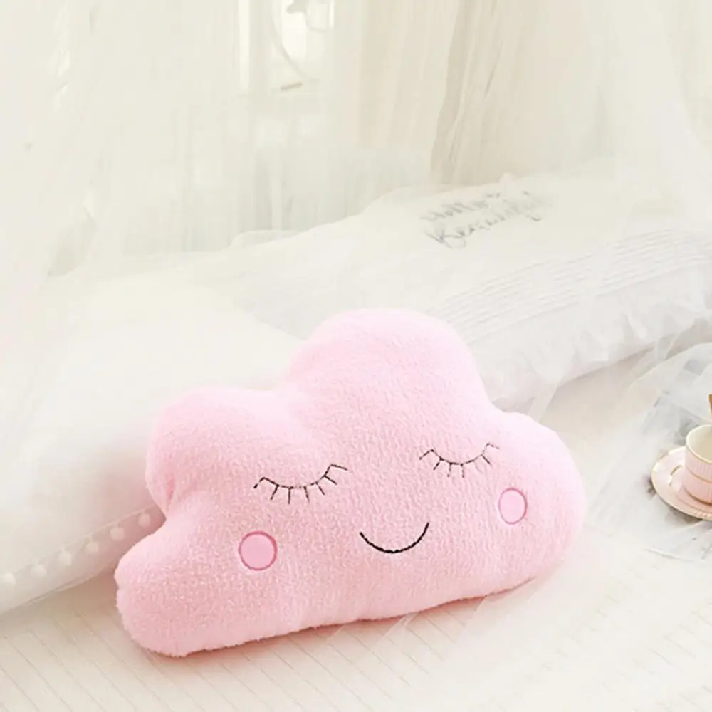 pink cloud Облако, луна, звезда, капля дождя, плюшевая подушка, мягкая подушка, облако, мягкие плюшевые игрушки для детей, детские подушки, подарок для девочки - Цвет: pink cloud