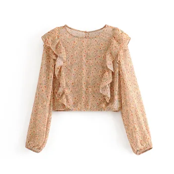 

2020 New Fashion Brand Z Summer Hot Casual Tshirt O-neck Print Casual Lantern Sleeve Short Full Polyester