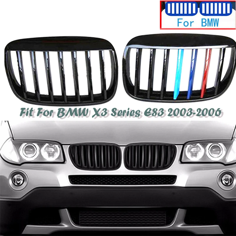

Передний бампер для BMW X3 E83 X Series 2003-2006 e39, 2 шт., замена решетки
