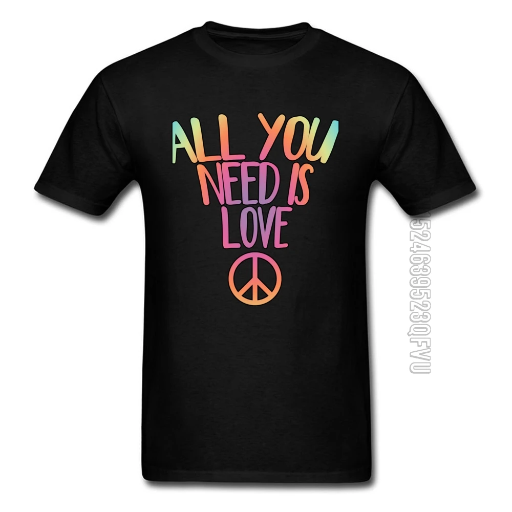 Футболки для мужчин из чистого хлопка все что вам нужно это Love Peace топы и футболки