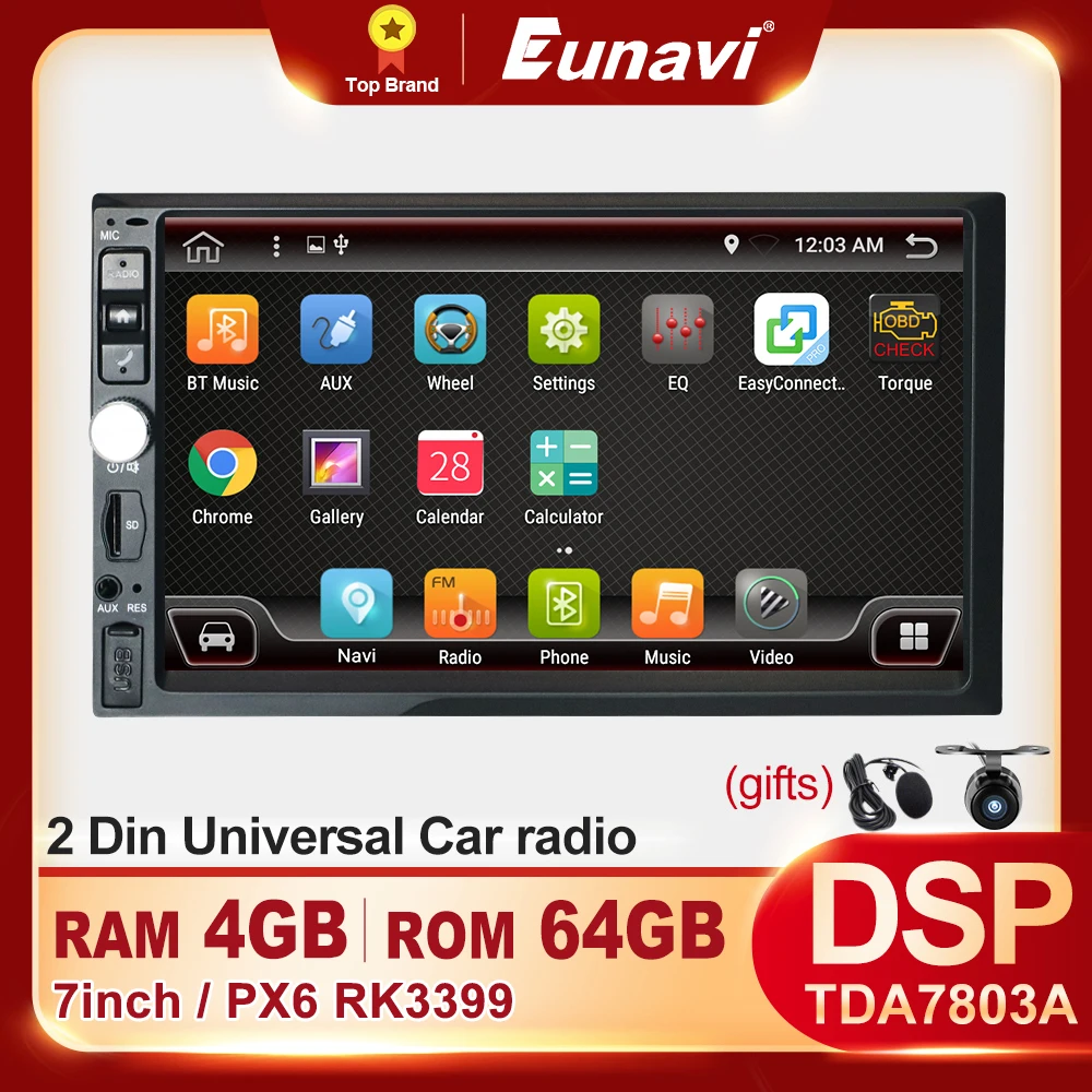 2 Din Android Car Radio Multimedia Video Player Universal Stereo 7inch Touch Screen WIFI Tap Recorder GPS Navigation 2Din no DVD