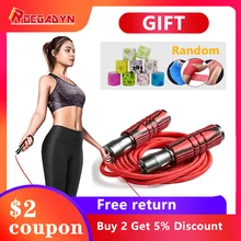 ROEGDAYN регулируемый 3 м Кроссфит Скакалка для фитнеса Тяжелая/Утяжеленная Скакалка с металлическим кабельный подшипник для прыжков