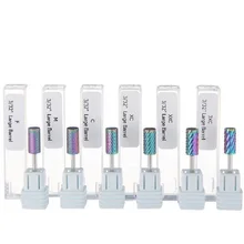 Shopify 1 шт. Радужное сверло для ногтей, маникюрные сверла из карбида вольфрама, сверла для дизайна ногтей, электрические сверла, аксессуары, инструменты