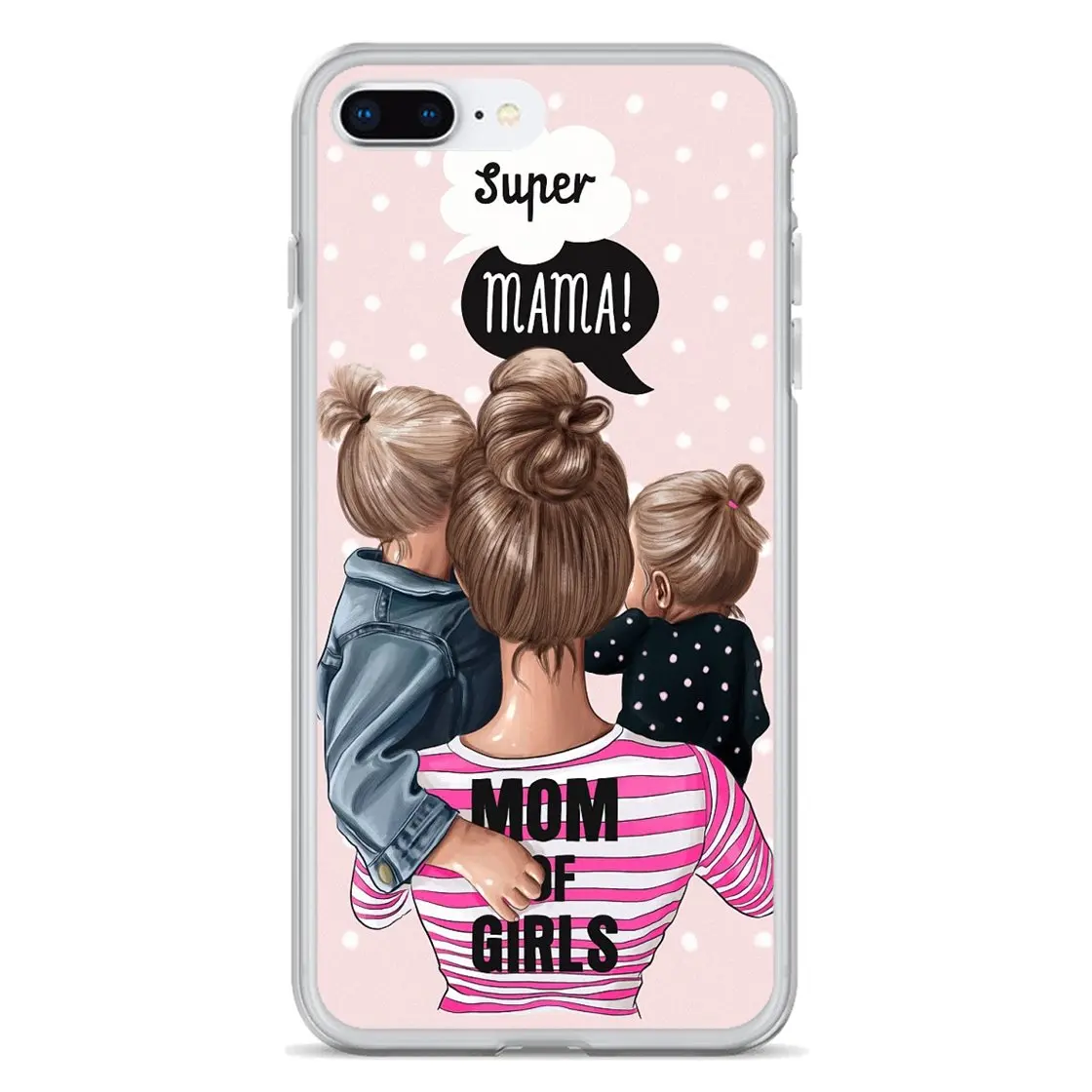 Transparent Soft Shell Covers For Meizu M2 M3 M5 M6 NOTE M6t MX6 M3S M5S M6S Pro 5 6 Plus U20 Brown Hair Baby Mom Girl Queen 