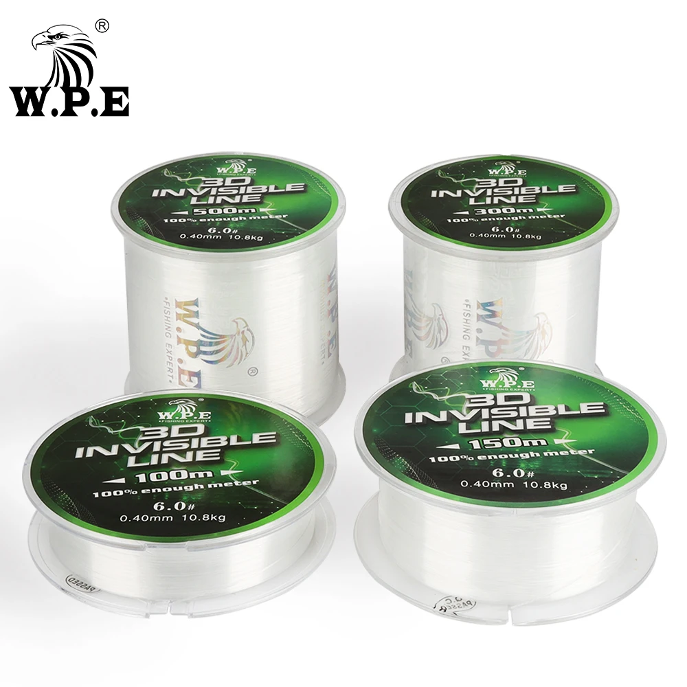 W.P.E Brand Nylon Line 100m/150m/300m/500m 0.23mm-0.60mm