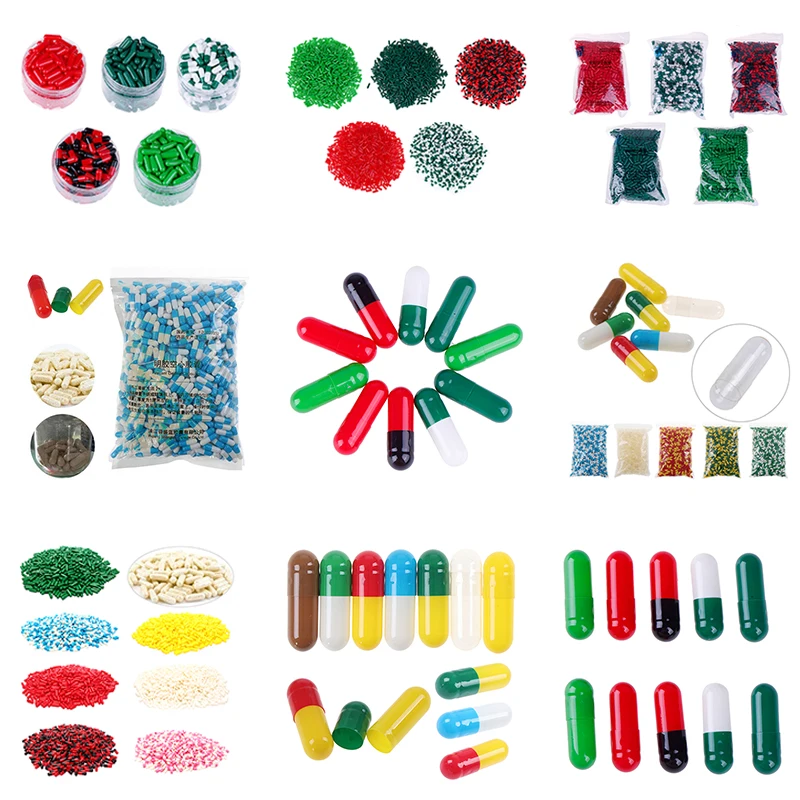 1000Pcs 0# Empty Gelatin Capsule Hard Clear Kosher Gel For Medicine Pills Refill Storage | Красота и здоровье