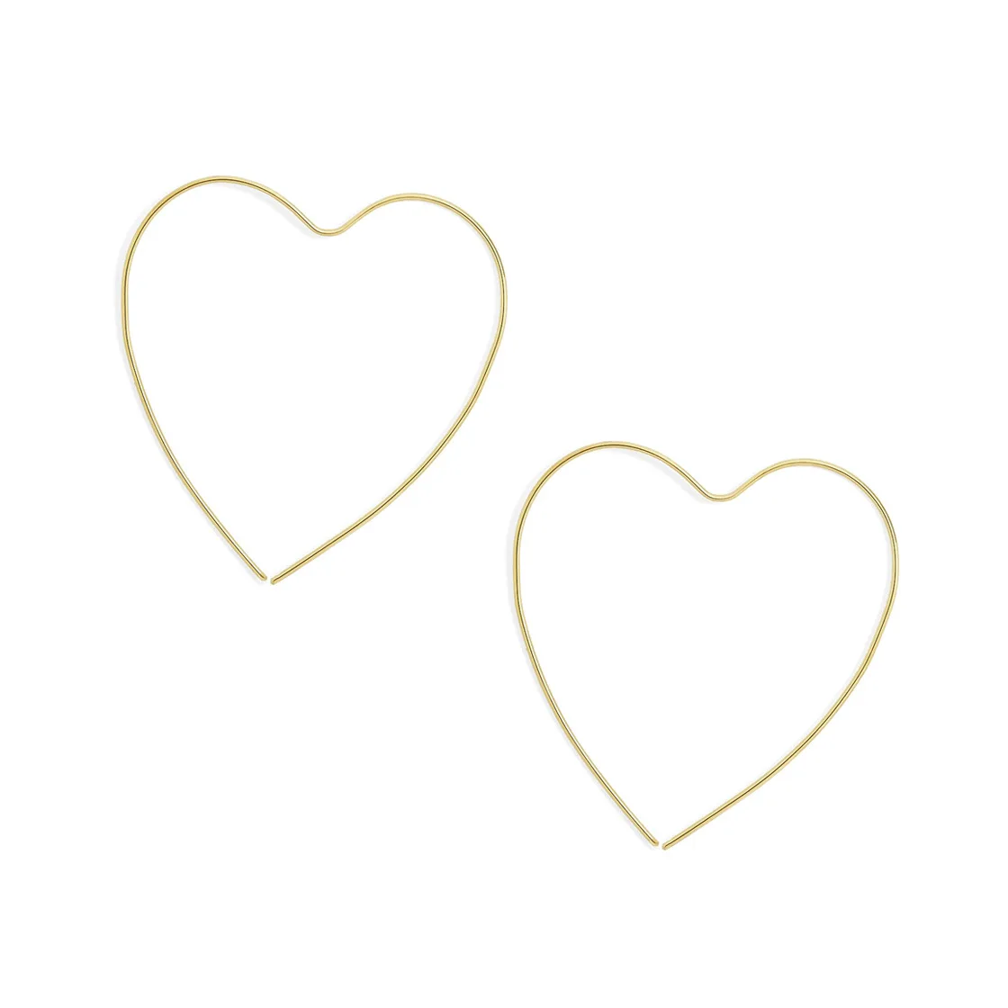 Базовый минималистичный медный провод, 9 цифр, в форме сердца, серьги-кольца для женщин, дамская модная золотая серьга большие серьги кольца