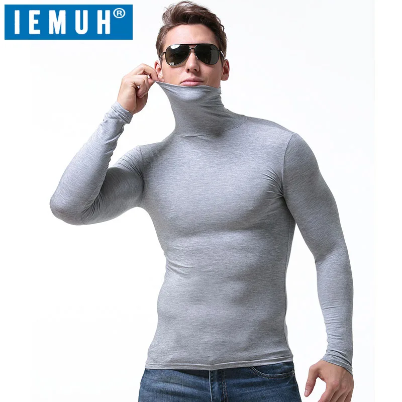 

IEMUH New Winter Thermal Underwear Top Men Quick Dry Anti-microbial Stretch Men's Thermo Underwear Male Warm Long Johns Men Gift