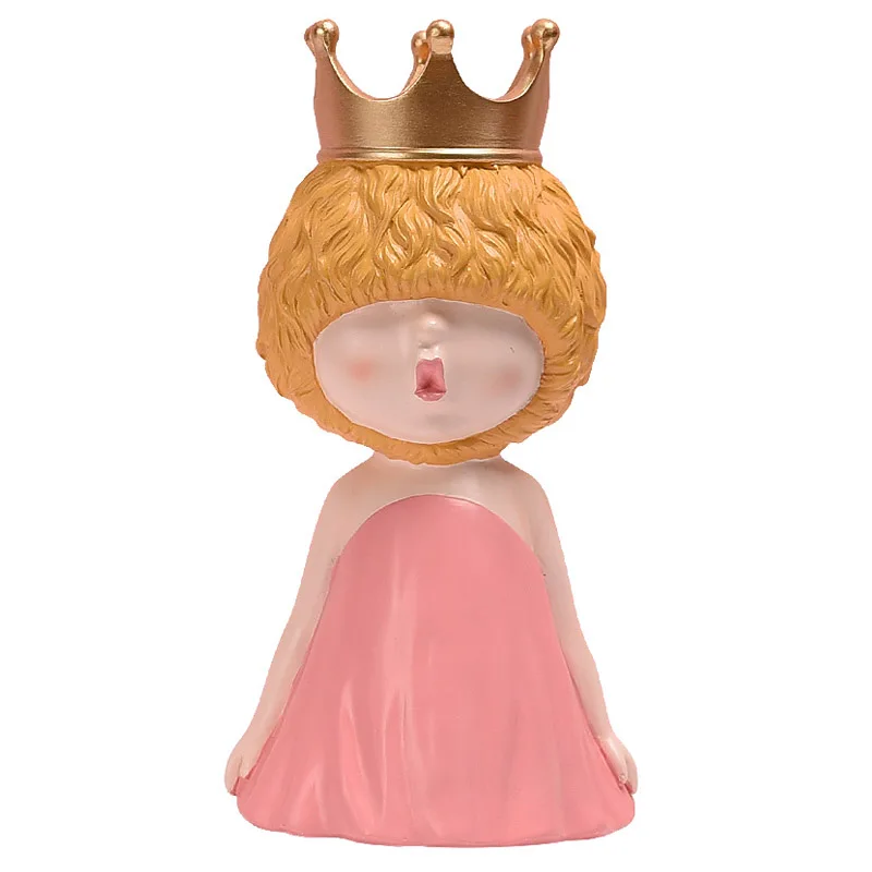 Nordic Pretty Girl Princess Sculpture Resin Decoration Figure Home Decoration Ornaments