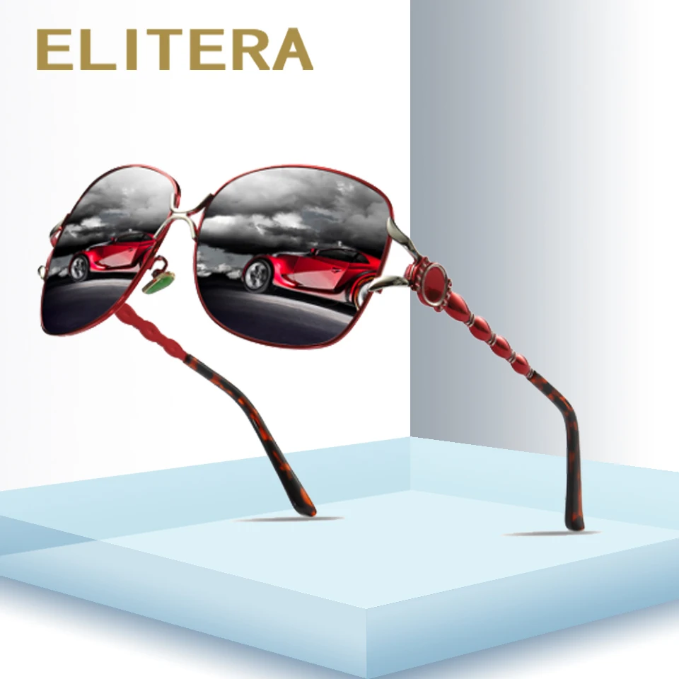 Солнцезащитные очки ELITERA с поляризационными линзами в форме бабочки женские