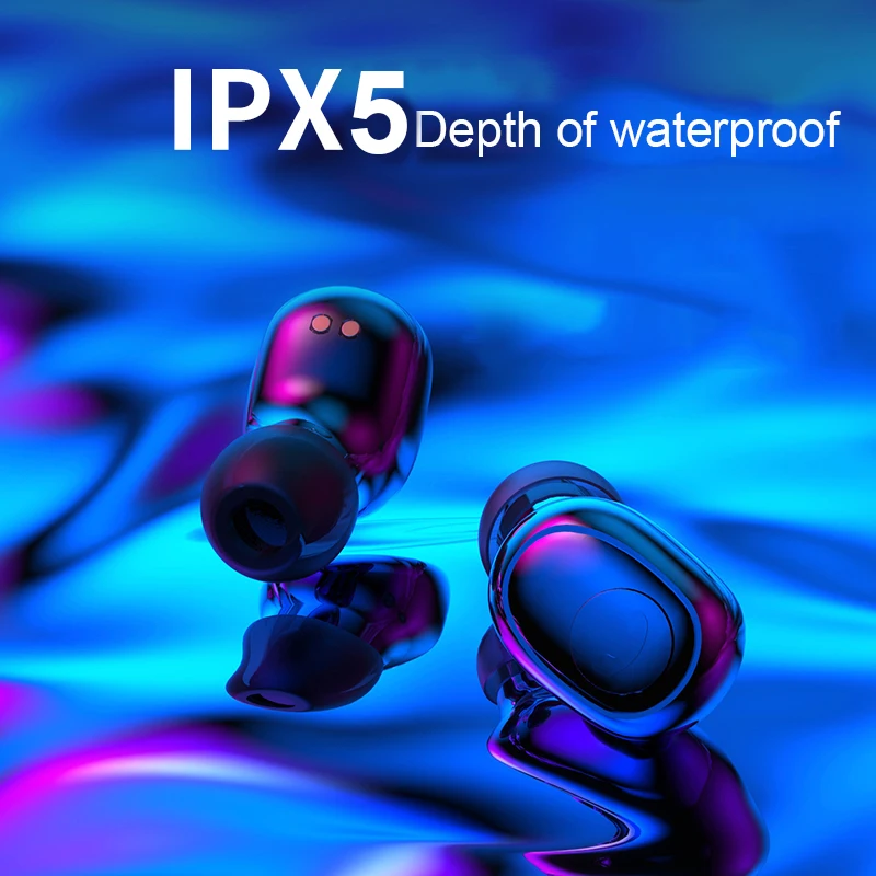 Беспроводные Bluetooth наушники IPX5 водонепроницаемые Bluetooth 5,0 сенсорные наушники-вкладыши с стереозвуком 3500 мАч гарнитура питания