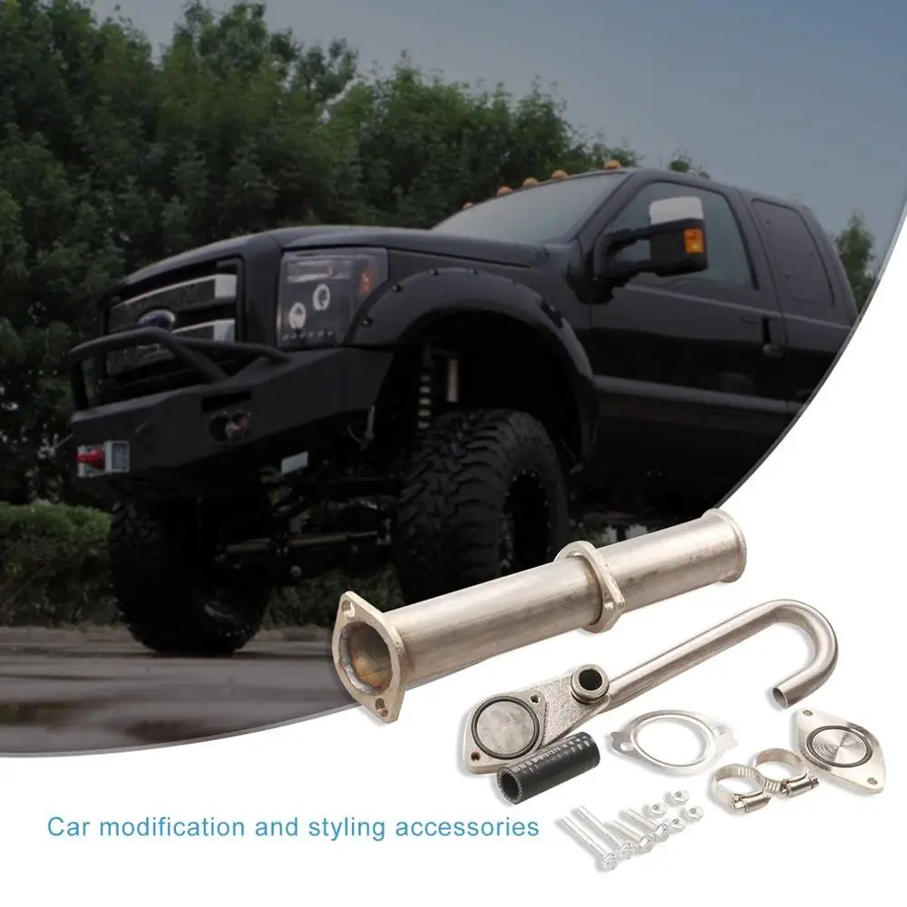 6.0L EGR клапан трубы комплект EGR обход и удаление комплект авто комплект для Ford F250 F350 F450 03-07 6.0L POWERSTROKE Дизель турбо