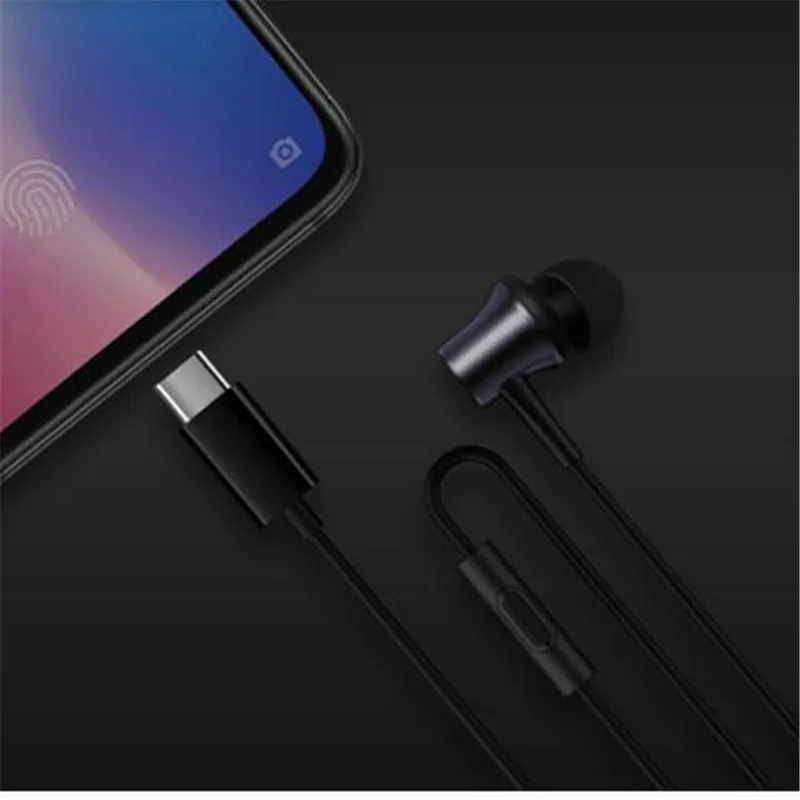 Original Xiaomi Piston 3 Earphones USB TYPE C In Ear Wired Earphone with Mic for Mi 6 8 9 Pro 10 Mix Note 2 3 Huawei Earbuds
