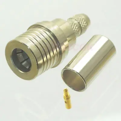 

DHL/EMS 40 pcs connector QMA male plug crimp RG58 RG142 LMR195 RG400 straight M -h2