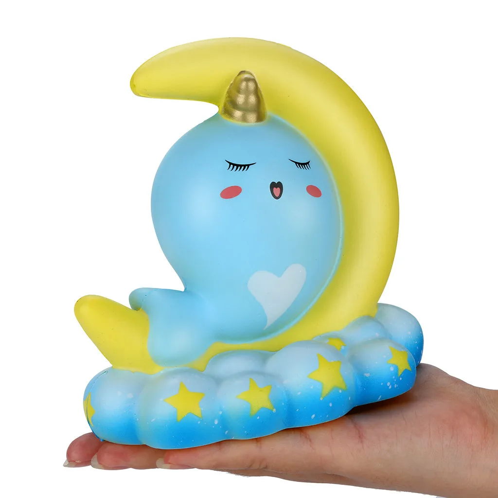 Squeeze Squishies Narwhal Moon антистрессовые игрушки медленно поднимающиеся фрукты Ароматические сжимаемые игрушки для снятия стресса декомпрессионные сжимающие игрушки