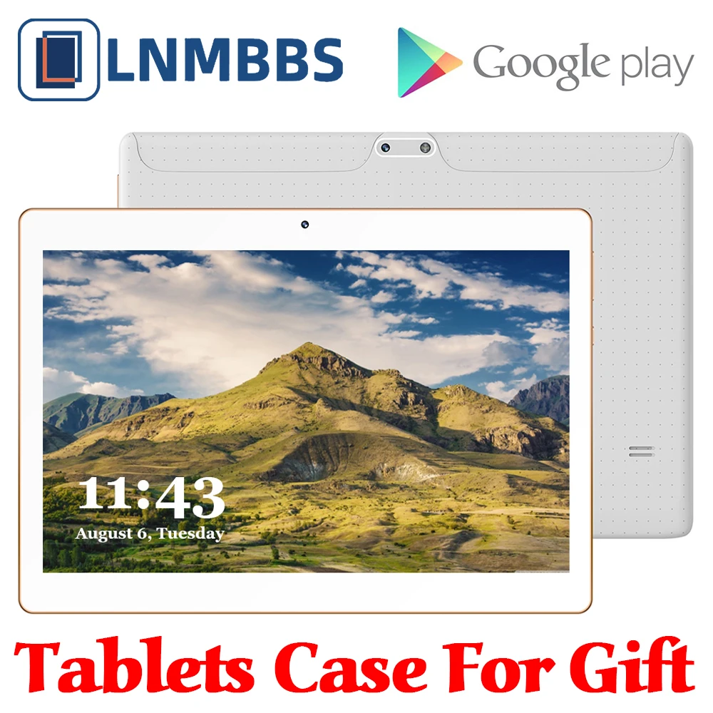 LNMBBS K107 10 1 дюймов планшетный ПК ОЗУ 4 Гб ПЗУ 64 ГБ 3G Телефонный звонок Phablet 1280*800 ips