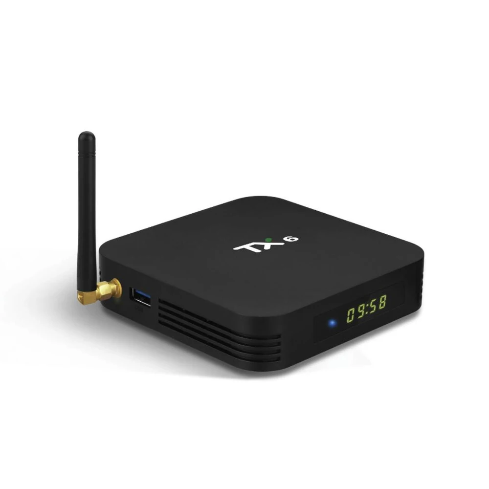 Android 9,0 ТВ приставка TX6 4 Гб 64 Гб 5,8G Wifi Allwinner H6 четырехъядерный USD3.0 BT4.2 4K Google Play Youtube телеприставка TX6 Netflix Med
