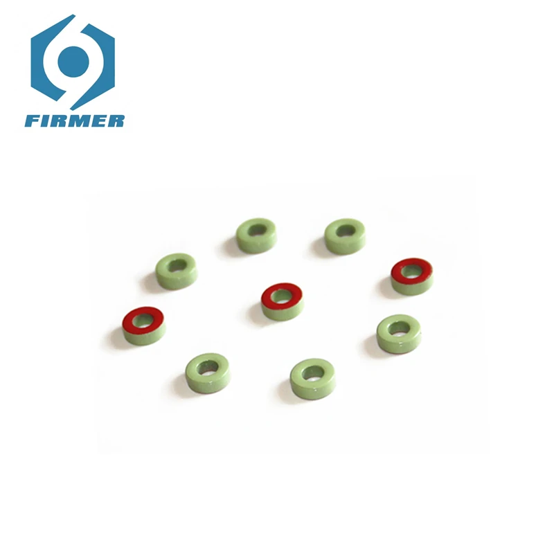 Ферритовые сердечники 50 шт. 11,2*5,82*4,04 мм тороидальный сердечник ферритовые дросселя кольцо железный порошок индуктор ферритовые кольца светильник зеленый красный