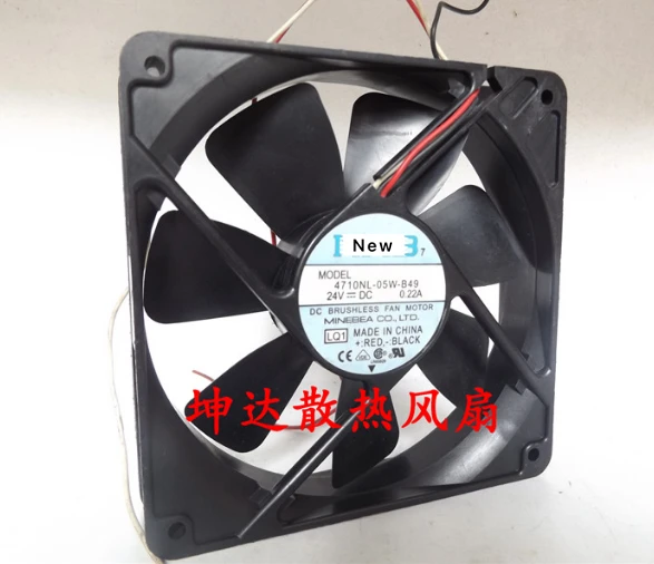 for NMB-MAT 4710NL-05W-B49 LQ1 DC 24V 0.22A 120x120x25mm Server Cooling Fan universal tv remote