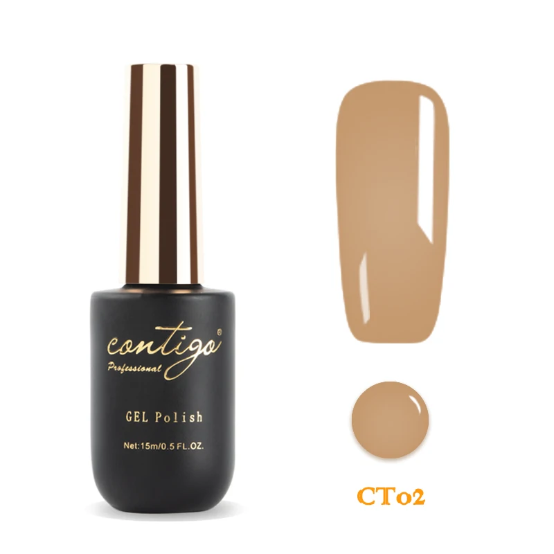 contigo-02 Contigo бархатное матовое верхнее покрытие Полупостоянный УФ-лак Гибридный гель полиош для ногтей Базовое покрытие праймер для ногтей Акционная гелевая краска - Цвет: contigo-02