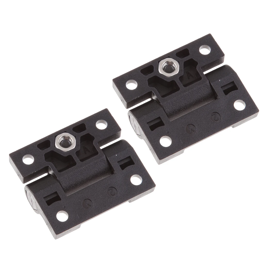 2x Marine Gate Door Hinge - Adjustable Tension Torque Position Control Hinges Replaces for Southco E6-10-301-20 (Black)