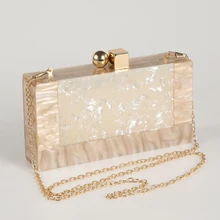 Женский акриловый кошелек, брендовая модная маленькая свадебная сумочка, роскошная Мраморная белая однотонная вечерняя сумка, женские вечерние повседневные клатчи