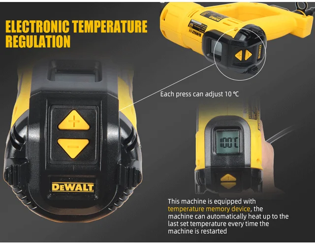 Thermoform Heat Gun - Dewalt D26960K - 12pc Kit - (For KYDEX®)