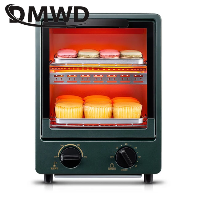 Mini Electric Oven Multifunction Timer Making Biscuits Bread Cake Pizza Cookies Baking Machine Toaster 12 Liter Barbecue Grill 3