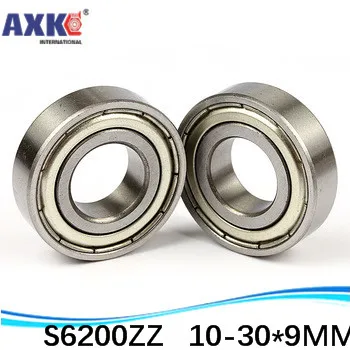 

Deep Groove Ball Bearings Free Shipping SUS440C Environmental Corrosion Resistant Stainless Steel 10pcs S6200ZZ 10*30*9 Mm * AXK