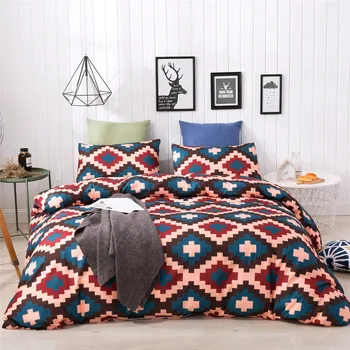 

3pcs Home comforter bedding set Bohemian Bed linen duvet cover set printing bed cover Queen King bed set Quilt Cover Pillow case