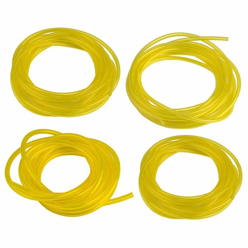4PCS 4 Sizes Petrol Fuel Gas Line Pipe Hose Tube Oil Resistant For Trimmer Chainsaw Saw Blower Tools |