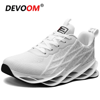 

Blade Style Outdoor Mens Running Shoes Breathable Flyknit White Sneakers Men Trending Products Gym Sport Shoes Men Basket Homme