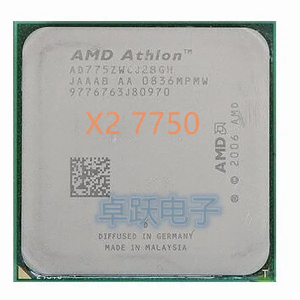 AMD Athlon 64 X2 7750 2 7 ГГц двухъядерный процессор сокет AM2/AM2 + 4 контактный ЦП бит 95 Вт L3 =
