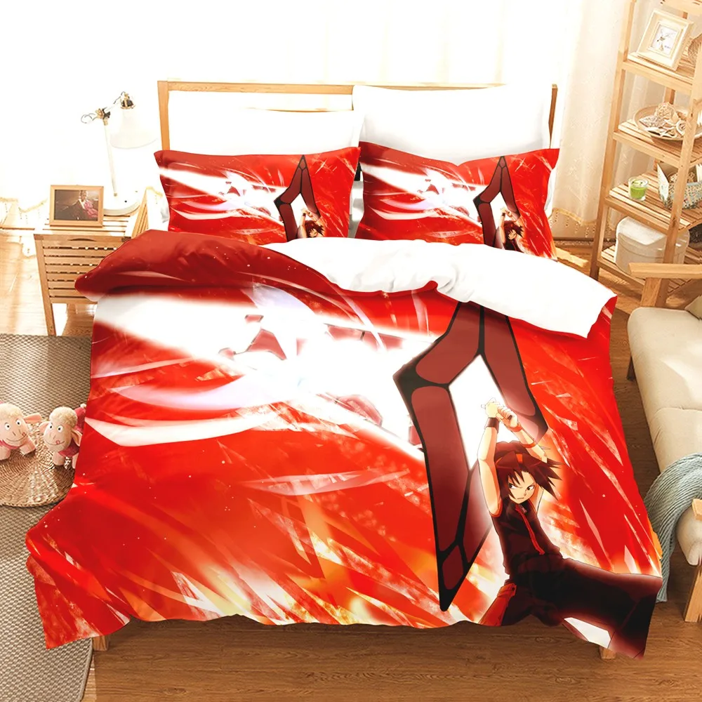 Anime Duvet Cover Bed Set Anime Bedding Sets Microfiber Game Themed Bedding Quilt Cover Sets Queen for Boys Girls Teens