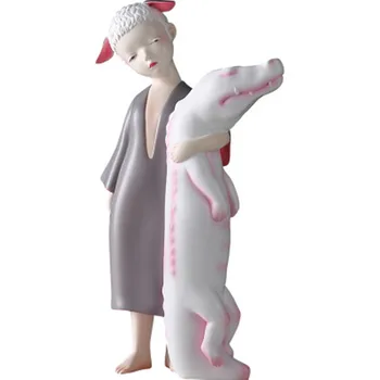 

Creative Famous Designer Cute Girl Street Artist Living Room Coffee Table Office Desktop Decoration Business Gift M3429