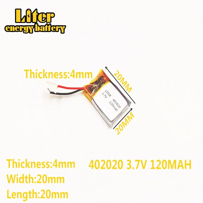

5pcs [SD] 3.7V,120mAH,[402020] Polymer lithium ion / Li-ion battery for TOY,POWER BANK,GPS,mp3,mp4,cell phone,speaker