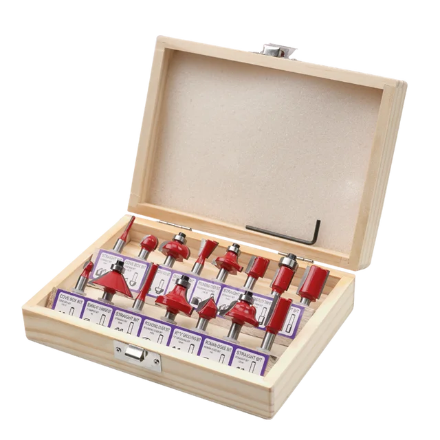 800w 30000rpm Wood Router Tool Combo Kit Electric Woodworking Machines Power Carpentry Manual Trimmer Tools With Milling Cutter Milling cutter