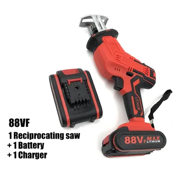 

88VF Reciprocating Saw Electric Chainsaw For Wood Metal Plasitic Pipe Cutting Metal Chain Saws Cutting Power Tool