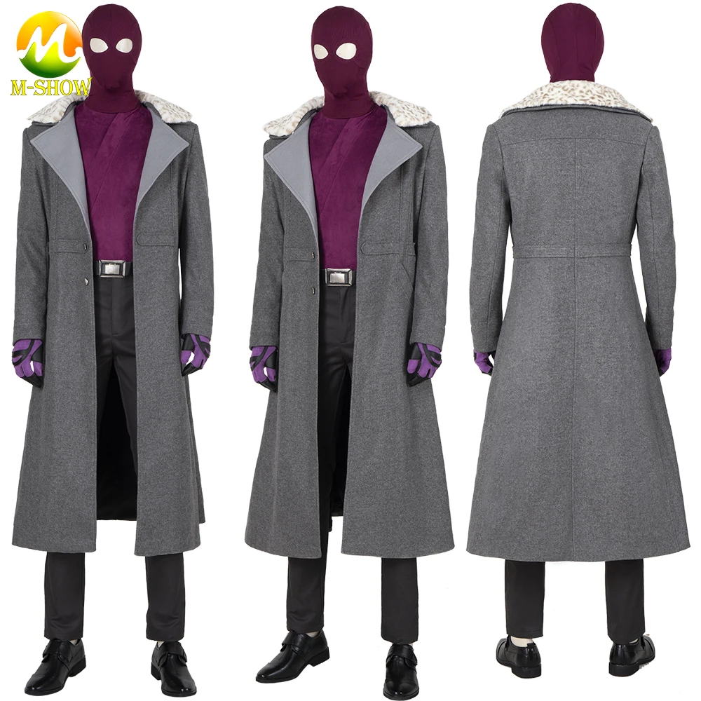 

Superhero Baron Zemo Cosplay Costume Long Trench with Headwear Baron Zemo Outfit Halloween Fancy Suit for Adult Men Any Size