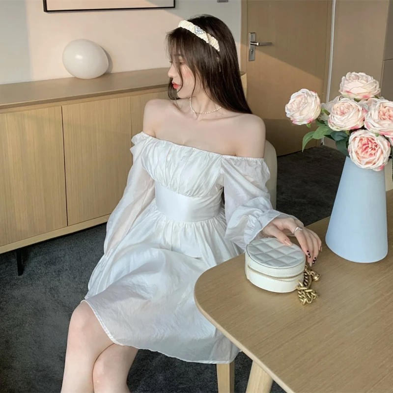 white a line dress Armonia A-line High neck Off White Wedding dress