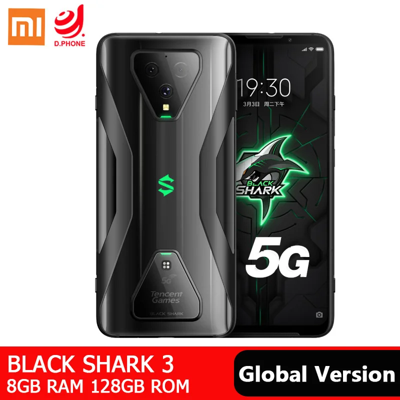 Xiaomi Black Shark 3 8GB 128GB Gaming Smartphone 5G Snapdragon 865 Octa Core 6.67 Xiaomi Black Shark 3 8GB 128GB Gaming Smartphone 5G Snapdragon 865 Octa Core 6.67