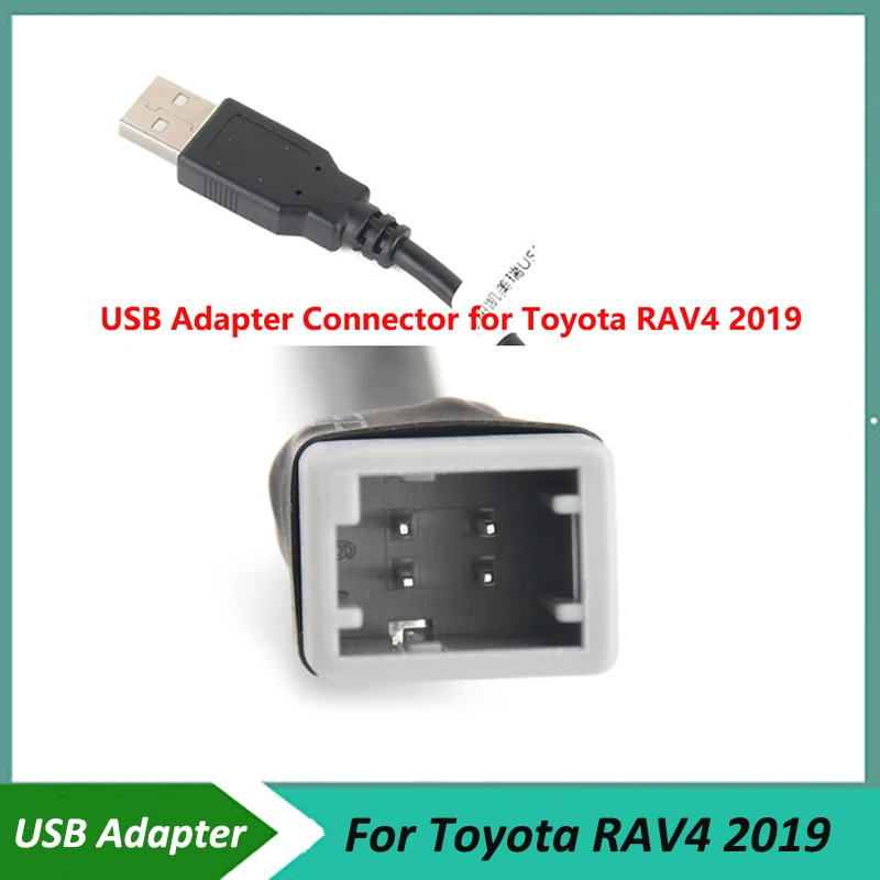 Car Usb Adapter Connector For Toyota Rav4 2019 Oem Car Radio Gps Audio