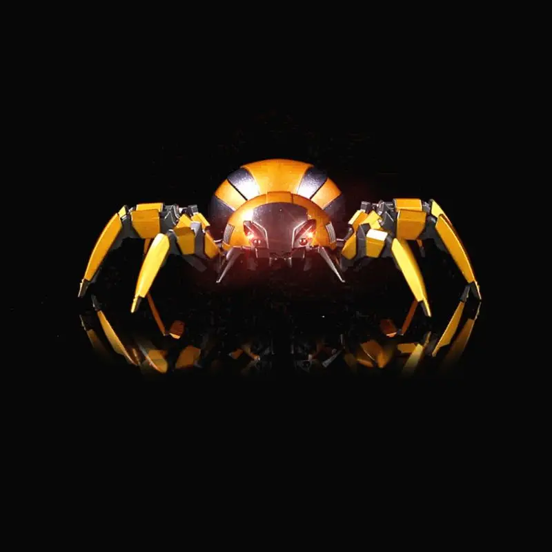 

FK502A Lifelike 4CH Remote Control Mechanical Spider Cool LED Lights on Eyes Sounds Toy for Kids K4UE